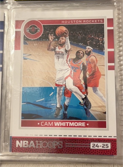 2024-25 Panini NBA Hoops #31 Cam Whitmore — front
