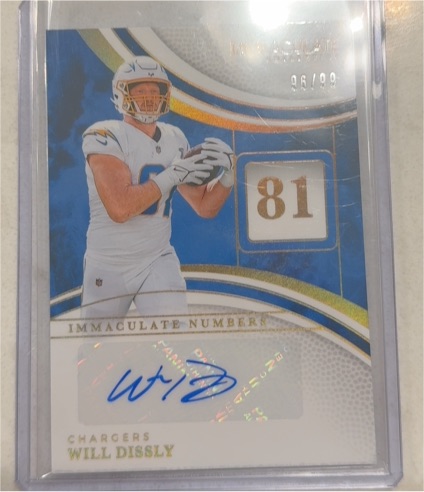 2025 Panini Immaculate Numbers #81 Will Dissly — front