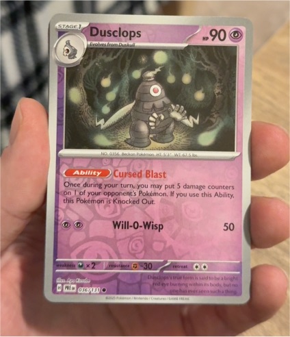 2025 Pokémon SV: Prismatic Evolutions #036 Dusclops — front
