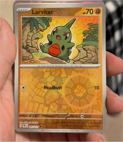 2022 Pokémon SV: Prismatic Evolutions #047 Larvitar — front