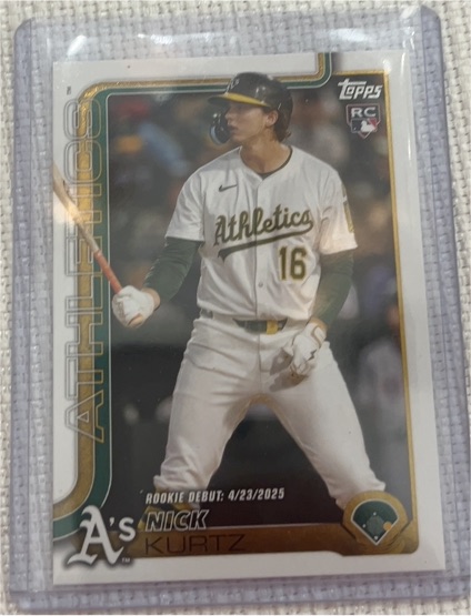 2025 Topps Chrome Update #USC180 Nick Kurtz — front