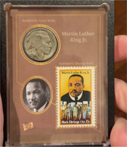 2018 The Bar Pieces of the Past #SP-22 Martin Luther King Jr. — front