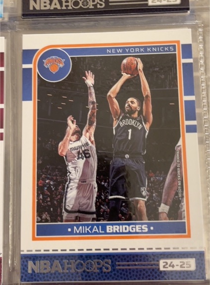 2024-25 Panini NBA Hoops #203 Mikal Bridges — front