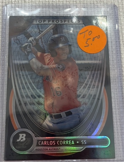 2013 Bowman Platinum Top Prospects #TP-CC Carlos Correa — front