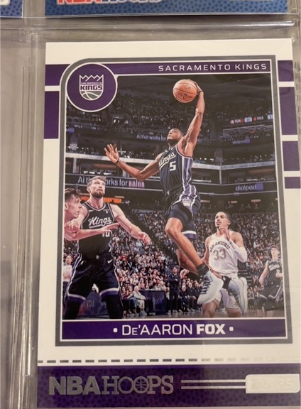 2024-25 Panini NBA Hoops #111 De'Aaron Fox — front
