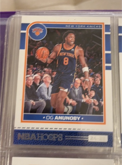 2024-25 Panini NBA Hoops #124 OG Anunoby — front