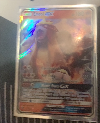2017 Pokémon Sun & Moon Burning Shadows #18 Entei GX — front