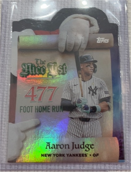 2025 Topps Holiday #MNL-20 Aaron Judge — front