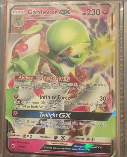 2017 Pokémon SM Burning Shadows #93 Gardevoir GX — front