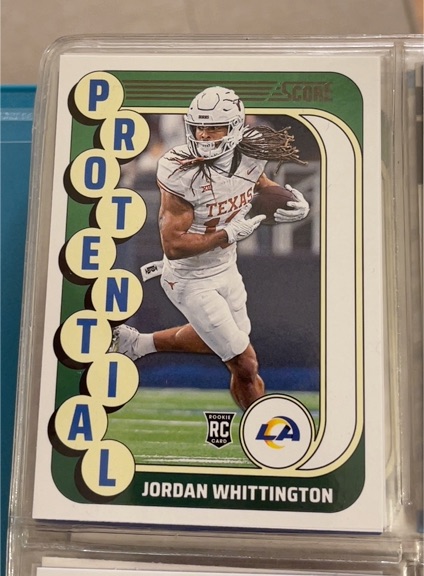 2024 Panini Score #5 Jordan Whittington Protential Rookie — front