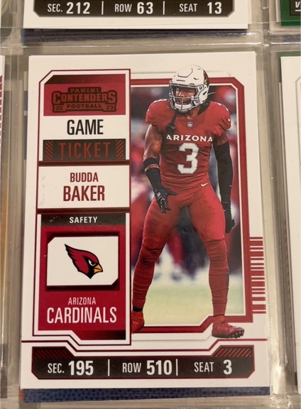 2023 Panini Contenders #1 Budda Baker — front