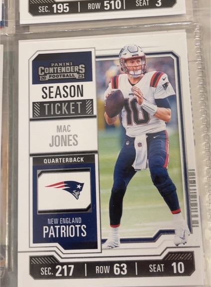 2023 Panini Contenders Season Ticket #69 Mac Jones — front