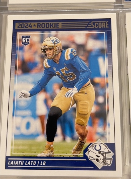 2024 Panini Score #316 Laiatu Latu Rookie Indianapolis Colts — front