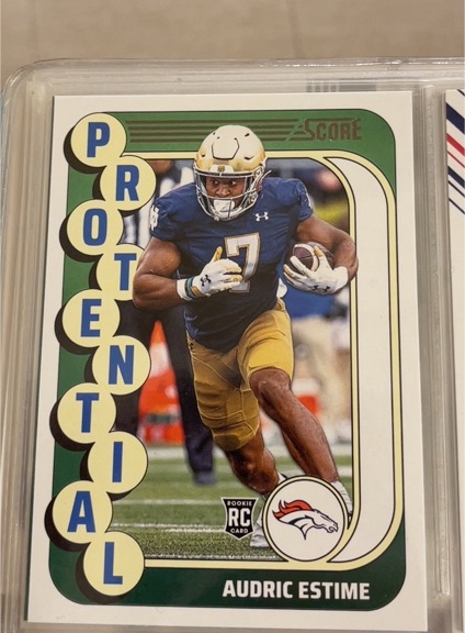 2024 Panini Score #6 Audric Estime — front