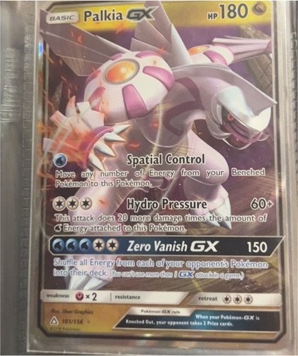 2018 Pokémon Sun & Moon Ultra Prism #101 Palkia GX — front