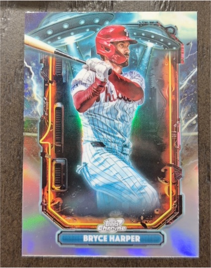 2025 Topps Chrome Cosmic #ET-15 Bryce Harper Extraterrestrial Talent — front