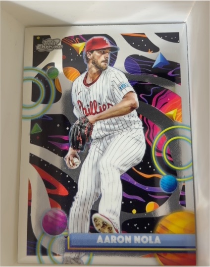2025 Topps Cosmic Chrome #111 Aaron Nola — front