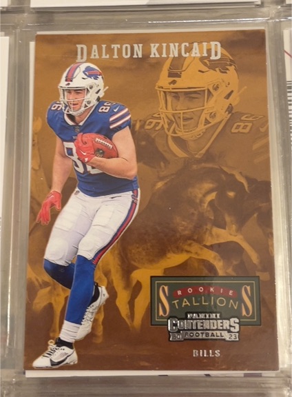 2023 Panini Contenders #17 Dalton Kincaid Rookie Stallions — front