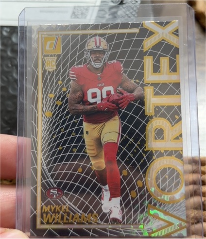2025 Panini Donruss #22 Mykel Williams Vortex Rookie — front