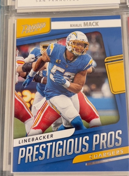 2024 Panini Prestige #18 Khalil Mack Prestigious Pros — front