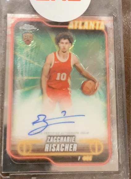 2024-25 Topps Chrome #TCA-ZRI Zaccharie Risacher — front