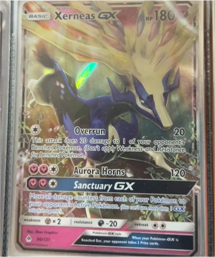 2018 Pokémon SM Forbidden Light #90 Xerneas GX — front