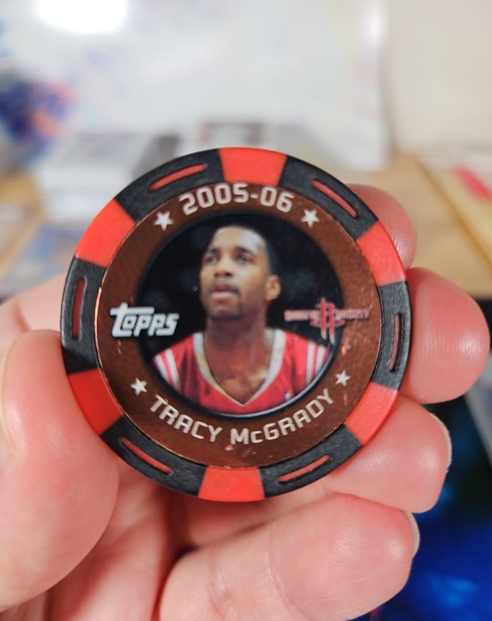 2005-06 Topps NBA Collector Chips #Tracy McGrady — front