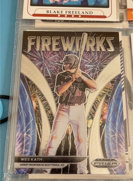 2021 Panini Prizm Draft Picks Fireworks #F-WK Wes Kath — front