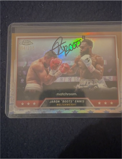 2024 Topps Chrome Boxing #42 Jaron "Boots" Ennis — front