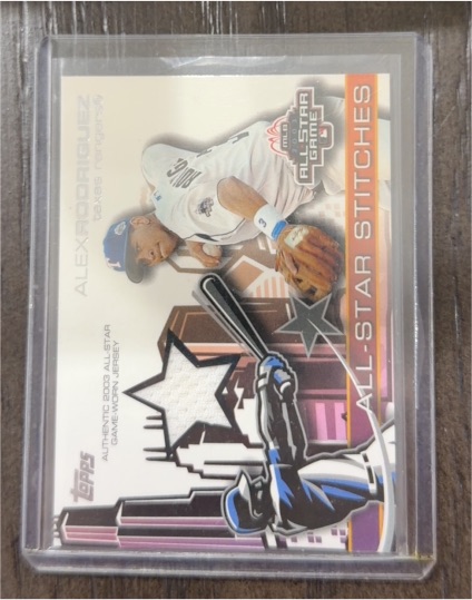 2004 Topps All-Star Stitches Jersey Relics #AR Alex Rodriguez — front