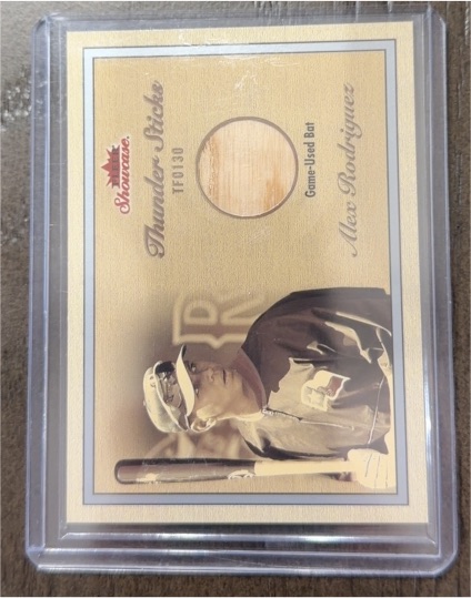 2003 Fleer Showcase Thunder Sticks #TF0138 Alex Rodriguez — front