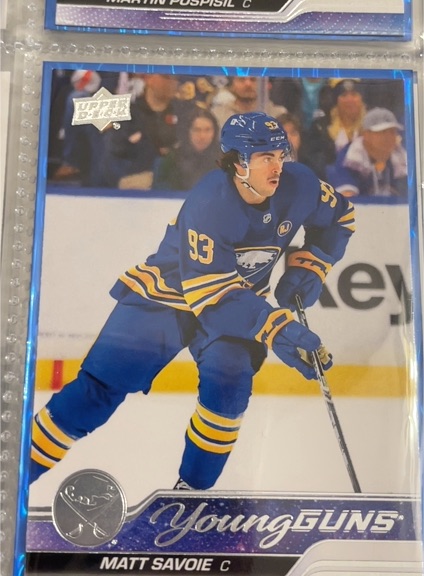 2023-24 Upper Deck Extended #729 Matt Savoie Young Guns — front