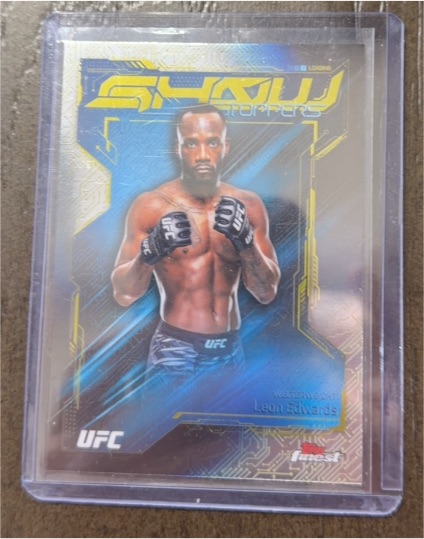 2025 Topps Finest UFC Showstoppers #SS-24 Leon Edwards — front