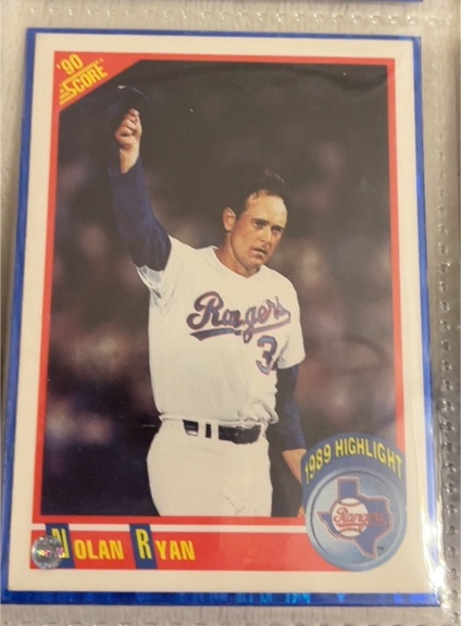 1990 Score #696 Nolan Ryan — front