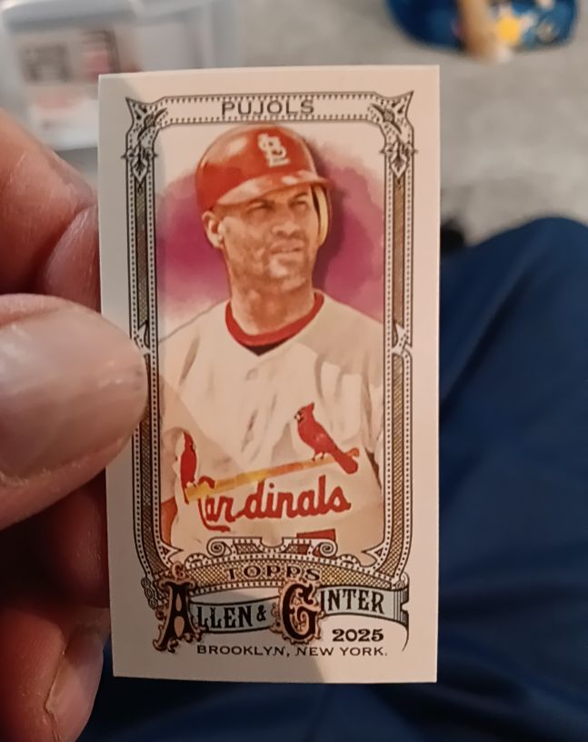 2025 Topps Allen & Ginter #1 Albert Pujols — front