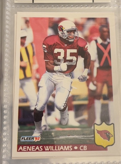 1992 Fleer #339 Aeneas Williams — front