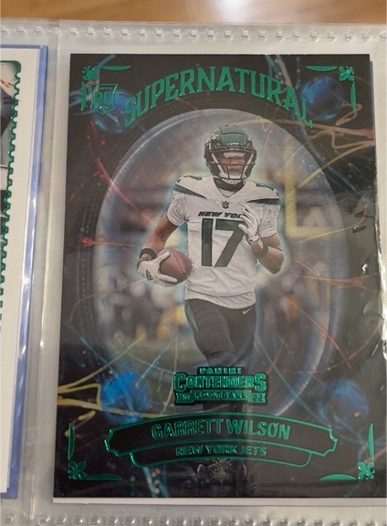 2022 Panini Contenders Supernatural #SN-GWI Garrett Wilson — front