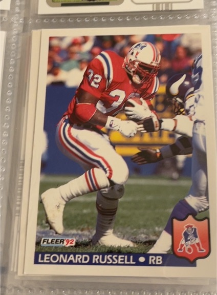 1992 Fleer #266 Leonard Russell — front