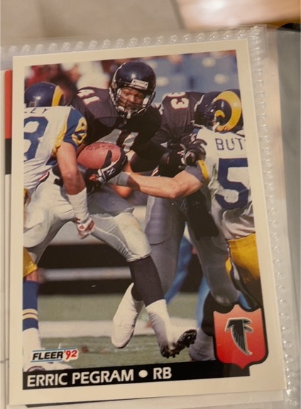 1992 Fleer #13 Erric Pegram — front