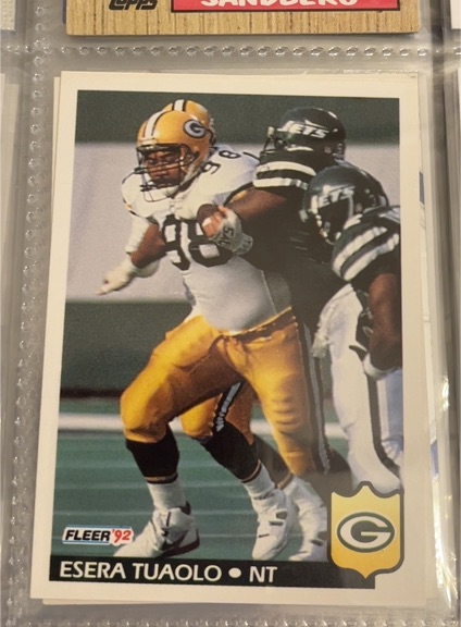 1992 Fleer #98 Esera Tuaolo — front