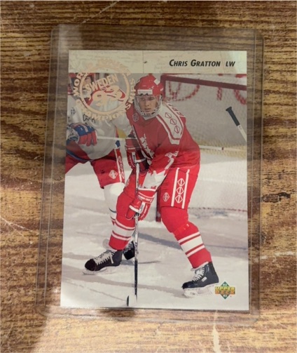 1992-93 Upper Deck World Junior Championships #590 Chris Gratton — front
