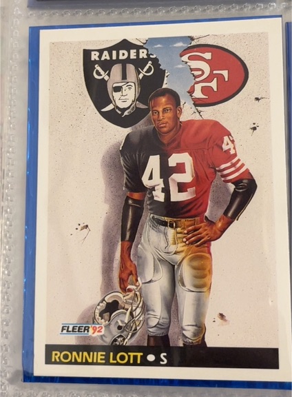 1992 Fleer #472 Ronnie Lott — front