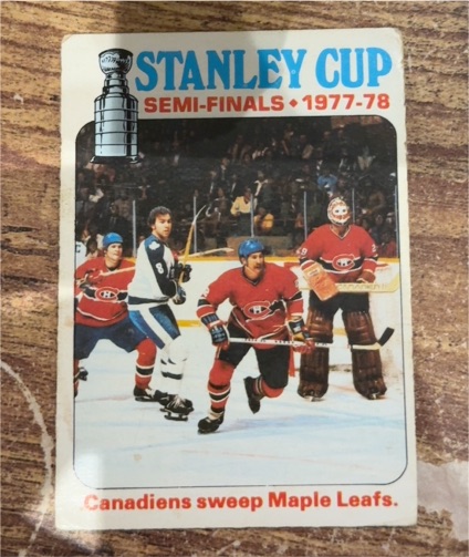 1978-79 Topps #262 Stanley Cup Semi-Finals Montreal Canadiens Sweep Maple Leafs — front