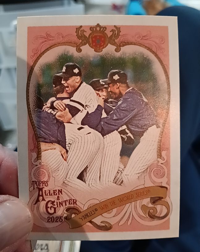 2025 Topps Allen & Ginter Sweet Victory #SV-12 New York Yankees — front