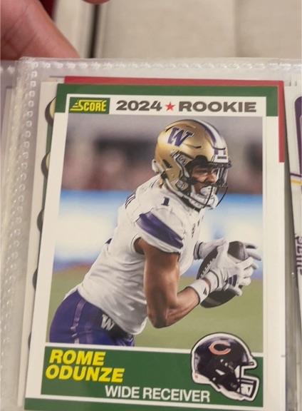 2024 Score 35th Anniversary Rookie #6 Rome Odunze — front