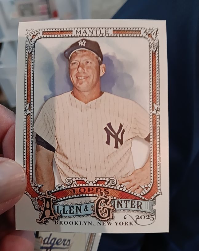 2025 Topps Allen & Ginter #19 Mickey Mantle — front