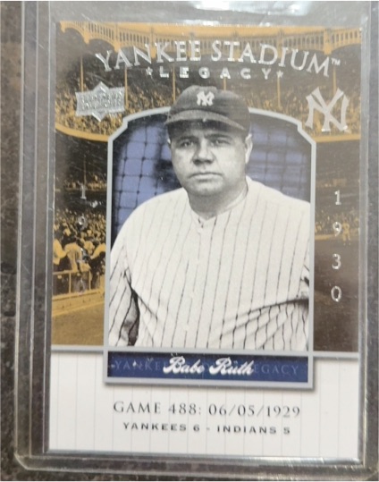 2008 Upper Deck Yankee Stadium Legacy #494 Babe Ruth — front