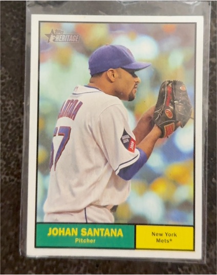 2010 Topps Heritage #231 Johan Santana — front