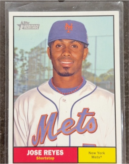 2010 Topps Heritage #226 Jose Reyes — front