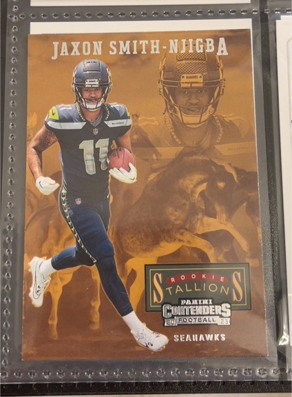 2023 Panini Contenders Rookie Stallions #21 Jaxon Smith-Njigba — front